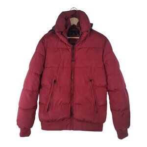 ZARA MAN Puffer Jacket Red Large